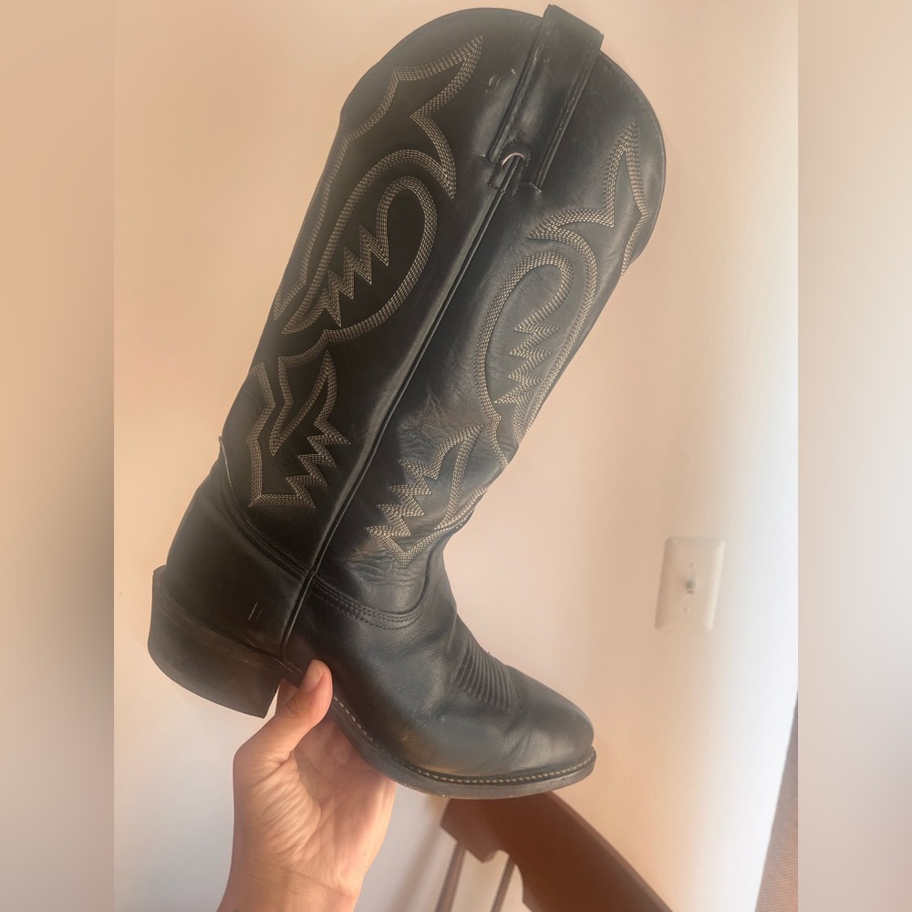 Black Cowboy Western Style Boots